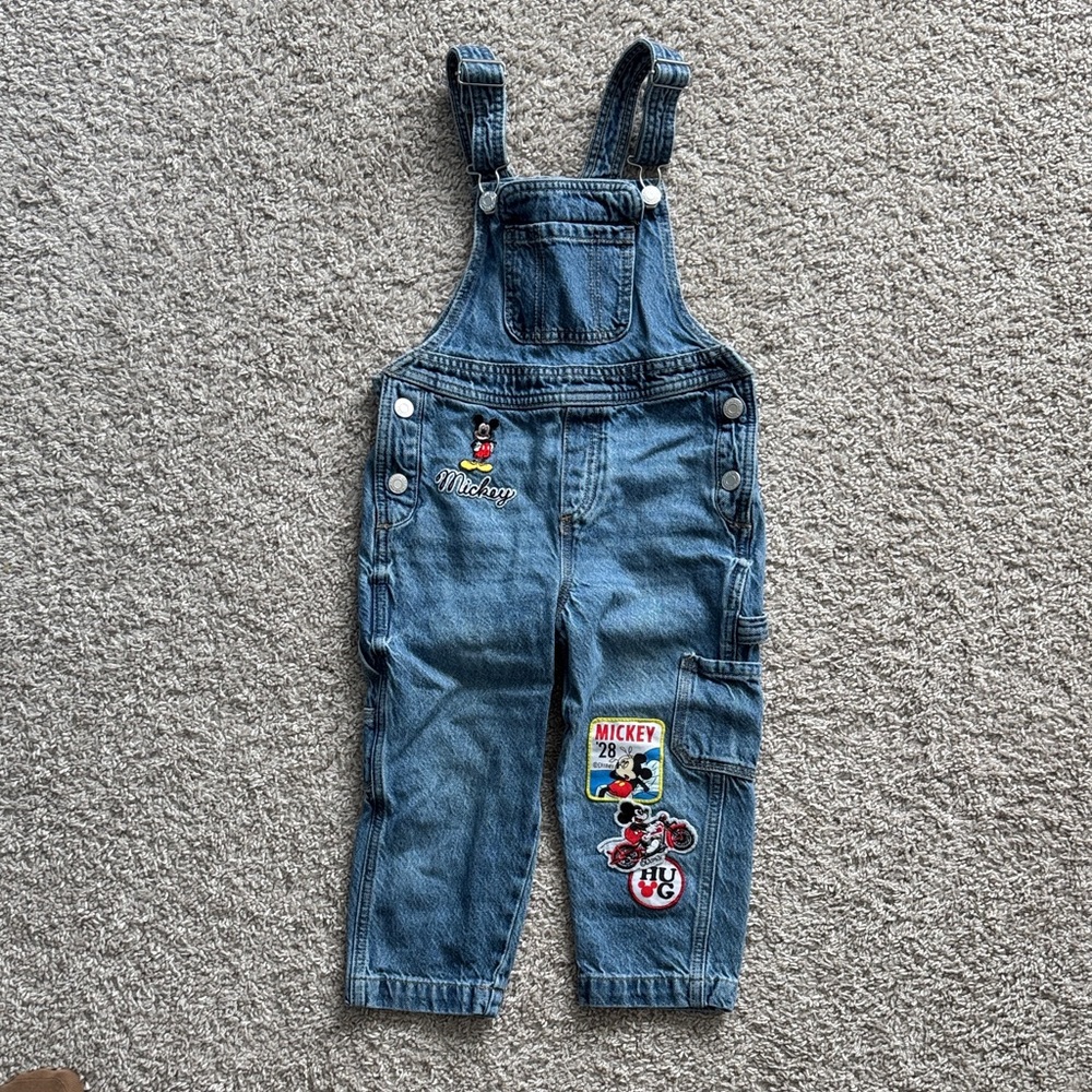 Mickey Mouse Kids Denim Overalls
